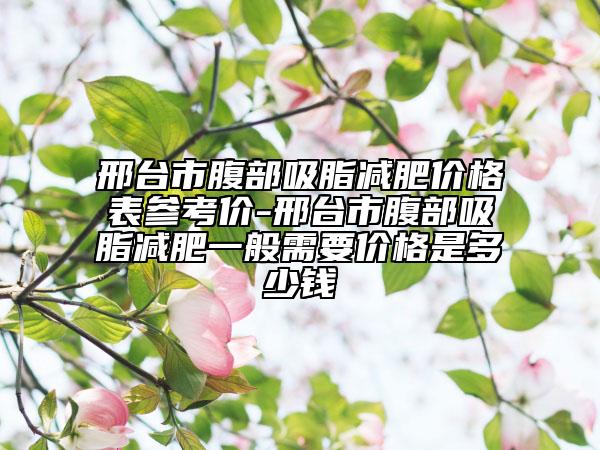 邢臺(tái)市腹部吸脂減肥價(jià)格表參考價(jià)-邢臺(tái)市腹部吸脂減肥一般需要價(jià)格是多少錢(qián)