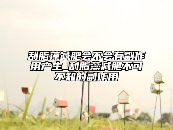 刮脂藻減肥會(huì)不會(huì)有副作用產(chǎn)生_刮脂藻減肥不可不知的副作用
