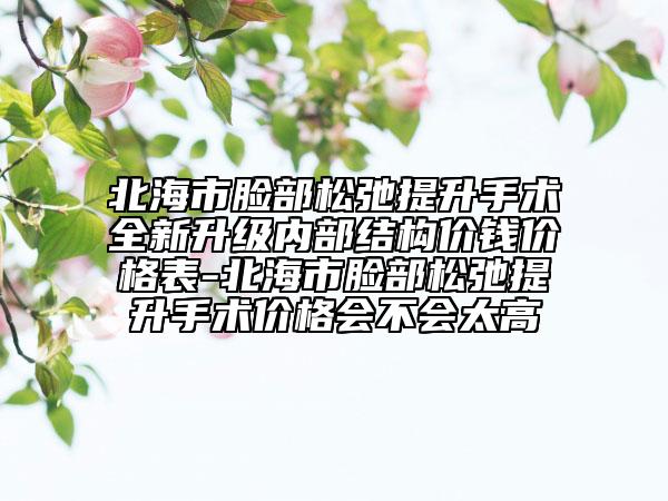 北海市臉部松弛提升手術(shù)全新升級(jí)內(nèi)部結(jié)構(gòu)價(jià)錢價(jià)格表-北海市臉部松弛提升手術(shù)價(jià)格會(huì)不會(huì)太高