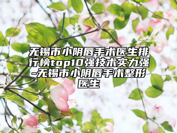 無(wú)錫市小陰唇手術(shù)醫(yī)生排行榜top10強(qiáng)技術(shù)實(shí)力強(qiáng)-無(wú)錫市小陰唇手術(shù)整形醫(yī)生