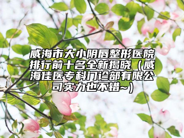 威海市大小陰唇整形醫(yī)院排行前十名全新揭曉（威海佳醫(yī)?？崎T診部有限公司實(shí)力也不錯(cuò)~）