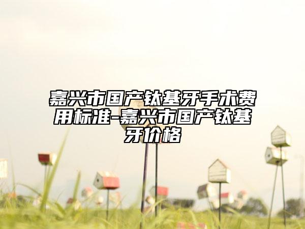 嘉興市國產鈦基牙手術費用標準-嘉興市國產鈦基牙價格