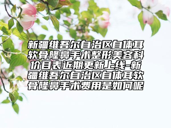新疆維吾爾自治區(qū)自體耳軟骨隆鼻手術(shù)整形美容科價目表近期更新上線-新疆維吾爾自治區(qū)自體耳軟骨隆鼻手術(shù)費(fèi)用是如何呢