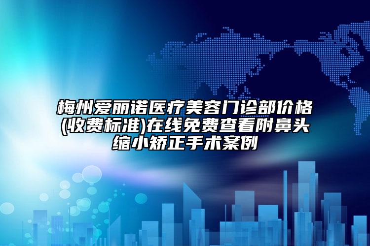 梅州愛(ài)麗諾醫(yī)療美容門診部?jī)r(jià)格(收費(fèi)標(biāo)準(zhǔn))在線免費(fèi)查看附鼻頭縮小矯正手術(shù)案例