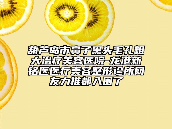 葫蘆島市鼻子黑頭毛孔粗大治療美容醫(yī)院-龍港新銘醫(yī)醫(yī)療美容整形診所網(wǎng)友力推都入圍了