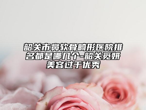 韶關市鼻軟骨畸形醫(yī)院排名都是哪幾個-韶關覓妍美容過于優(yōu)秀