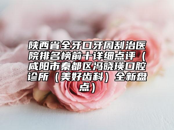 陜西省全牙口牙周刮治醫(yī)院排名榜前十詳細點評（咸陽市秦都區(qū)馮曉瑛口腔診所（美好齒科）全新盤點）