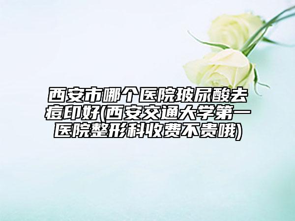 西安市哪個醫(yī)院玻尿酸去痘印好(西安交通大學(xué)第一醫(yī)院整形科收費不貴哦)